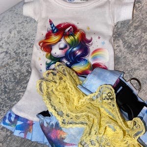 Girls 2pc T-Shirt Sets fit Capuchin, Java, Owl, Squirrel, Snow Monkey