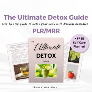 Master Resell Rights PLR Ebook The Ultimate Detox Guide, PLR, MRR, Done for you Ebook