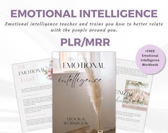Derechos de reventa maestra Plr Ebook Inteligencia emocional Ebook y libro de trabajo / PLR + MRR / Habilidades EQ para el crecimiento / Ebook hecho para usted.