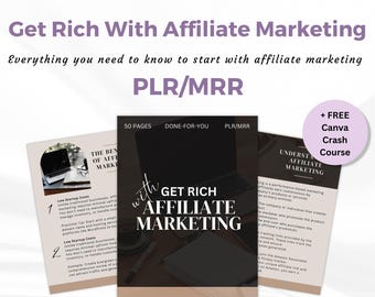 Master Resell Rights PLR Guide Get Rich With Affiliate Marketing, PLR, MRR, Done for you guide
