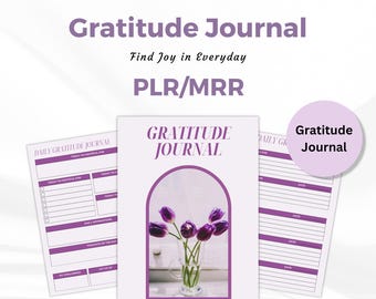 Master Resell Rights PLR Gratitude Journal – Find Joy in Everyday, PLR, MRR, Done for you journal