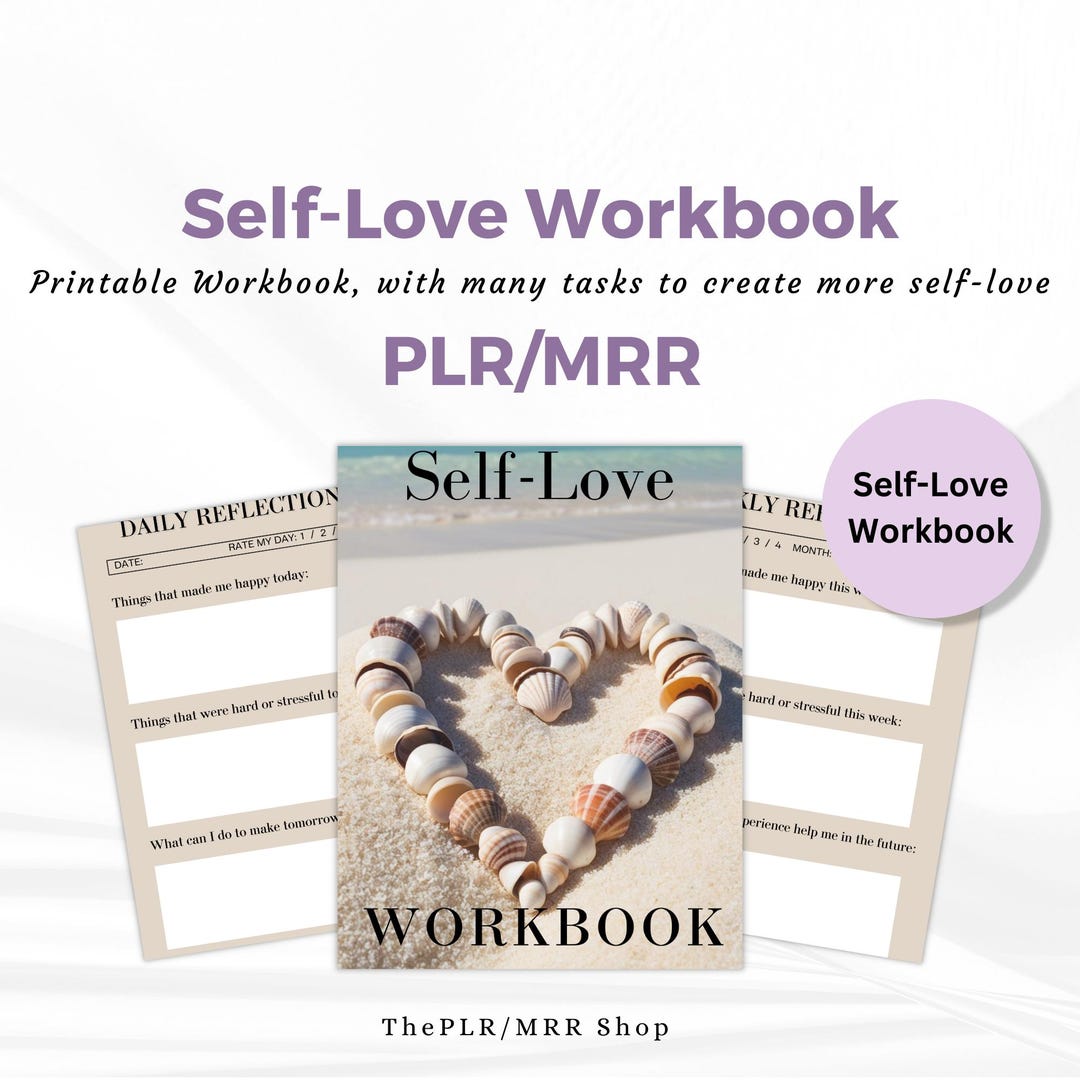Master Resell Rights PLR Self Love Workbook, PLR, MRR, Done for You ...