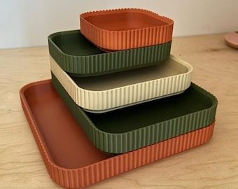 Stackable Catchall Tray – Modular Desk Organizer – Made in the UK – Multiple Sizes and Colours Available