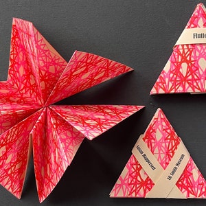 FlutterFly by Susan Happersett + EK Smith Museum risograph Post Euclidean geometric sculptural artist book. Limited edition of 99.