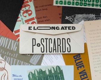 Elongated Postcards
