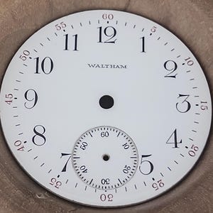 Vintage 1912 Waltham Taschenuhrwerk - A.W.W.Co. - Nicht funktionsfähig - Für Restaurierung / Teile