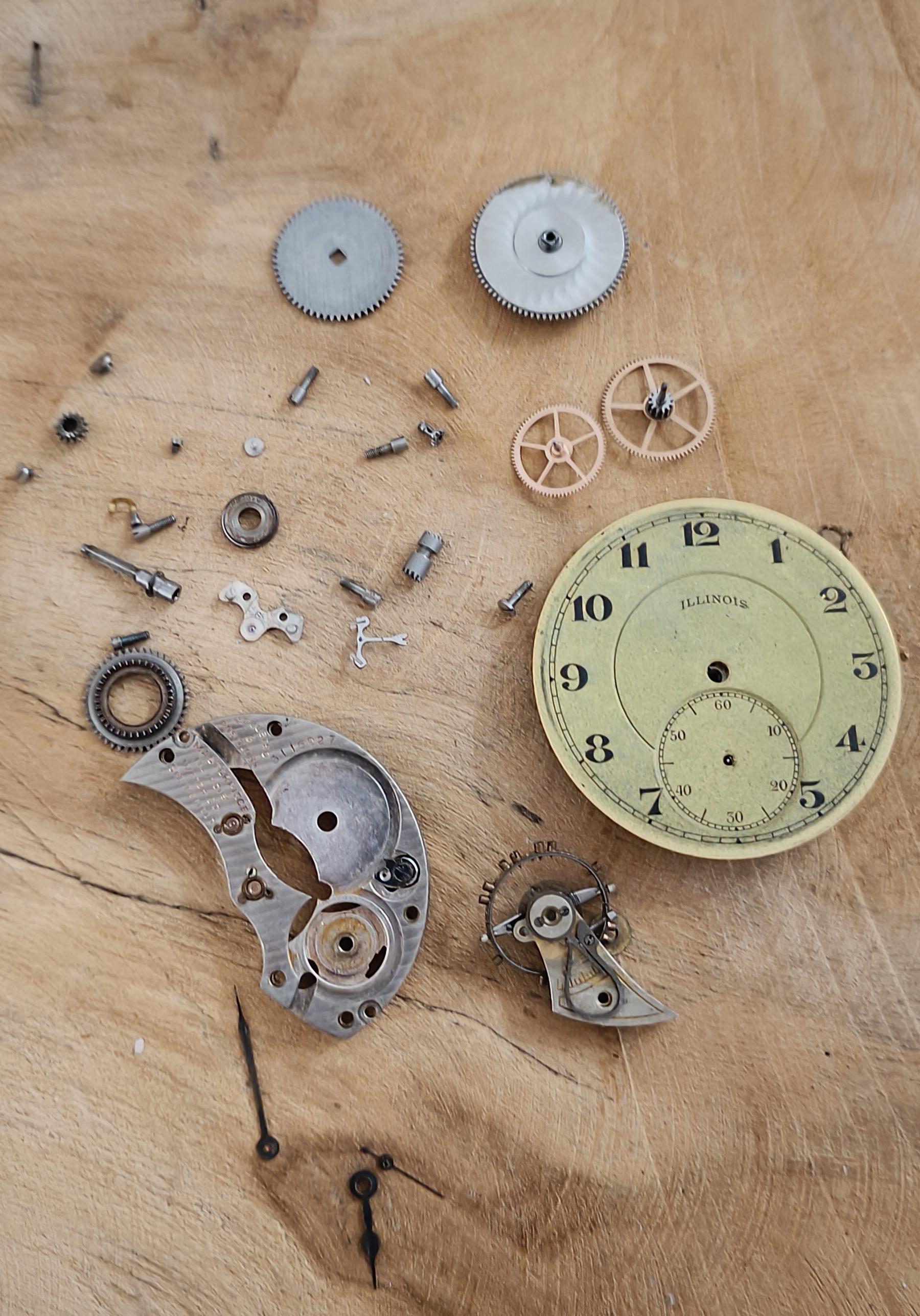 Lotto Misto Ricambi Orologiaio Watchmaker Parti Di Ricambio Orologi - Foto 8