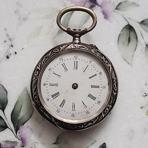 Antique Pocket Watch – Cylindre 6 Rubis – Swiss/French Origin – Late 19th Century –Not working