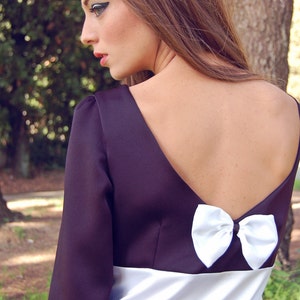 Black & White Cocktail Dress, 60s Style Dress, Shift Dress, Retro Dress, Dress With Pocket, Audrey Style Dress, Made to Measure