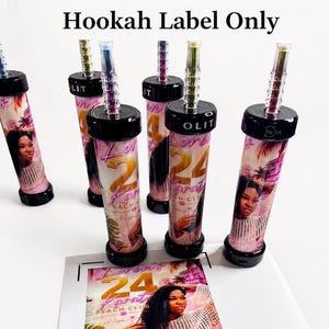 Custom Hookah Pen Wraps | Personalized Labels for Parties, Events, Branding