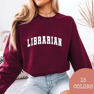 Bibliothekar Collegiate Sweatshirt, College Unisex Sweatshirt