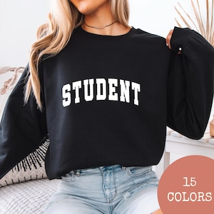 Student Collegiate Sweatshirt, College Unisex Sweatshirt