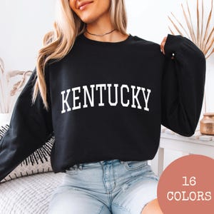 KENTUCKY スウェットシャツ、カレッジ クルーネック セーター ユニセックス、USA 州 スウェットシャツ