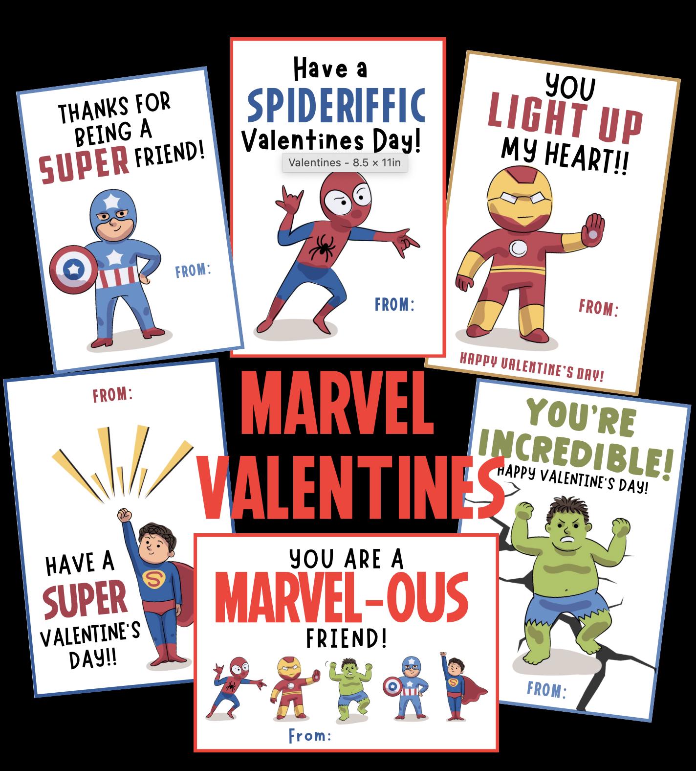 Valentine Cards, Marvel, Superhero Cards, Valentine Printables, Hero Valentines, Boy Valentines