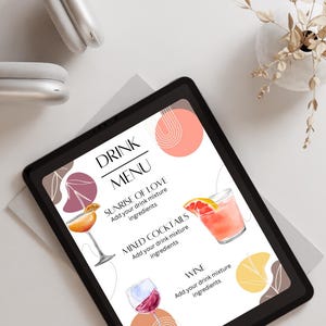 Drink Menu Template
