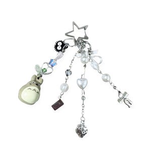 Handmade Totoro Inspired Keychain, Studio Ghibli Keychain, Cute Totoro Keychain, Studio Ghibli Totoro Gift