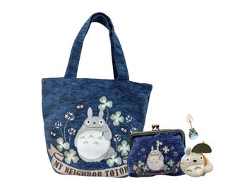 Ghibli Totoro Gift Box, Adorable Totoro Clasp Pouch, Handbag, Shoulder Bag, Keychain Plush,  Custom Keychain, Gift For Her, Anime Fans