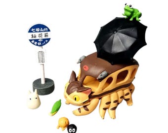 Catbus Assortment Stacking Figures, Ghibli Totoro Assortment Stacking Figurine, Cake Decorations Figurines