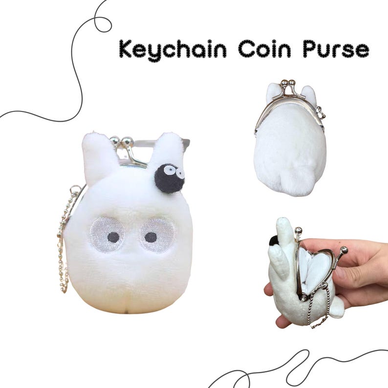 Totoro Inspired Gift Box, Ghibli Themed Goodie Box, Keychain Coin Purse/Embroidery bag/Stickers/Sandbaggers image 5