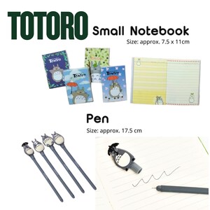 My Neighbor Totoro Gift Box, Ghibli Themed Corduroy Embroidery Storage Bag, Plush Keychain/Notebook/Pen/Embroidery Storage bag/Stickers image 7