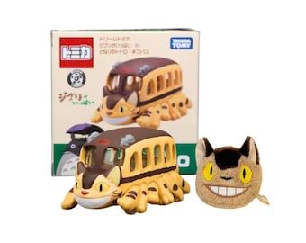 Takara Tomy Dream Tomica My Neighbor Totoro Cat Bus Car Gift Set, Ghibli-figuur, Sandbaggers
