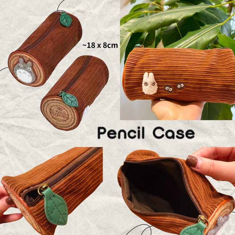 Totoro inspirierte Geschenkbox, Ghibli-Themen Goodie Box, Schlüsselanhänger Geldbörse / Notizbuch / Aufkleber / Aufbewahrungstasche / Stickerei-Federmäppchen Bild 2