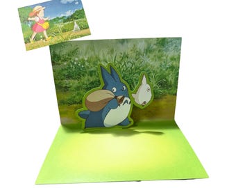 My Neighbor Totoro Ponyo Pop Up 3D Notecard, Ponyo 3D Birthday Card, Special Occasion, Gift for Ghibli Ponyo Lovers