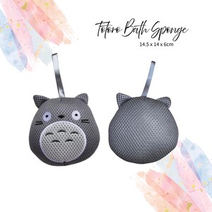 Totoro Inspired Face Towel Bath Towel 2pc Set Gifts, Ghibli Totoro Cotton 34 x 80cm, 60 x 120cm Towel, Jogging Towel, Beach Towel image 7