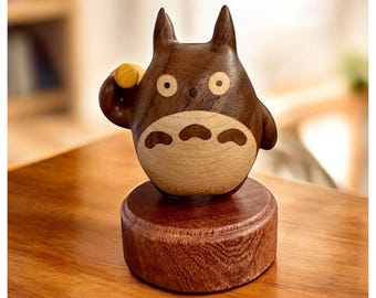 手作りのトトロ風鈴、トトロの部屋飾り、森の精霊トトロのホーム