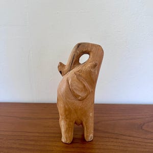 素晴らしい手彫りのヴィンテージ木製象 - Etsy 日本