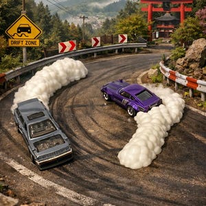 Driftdisplayset Nissan Maxima Wagon & Datsun 240Z Hot Wheels