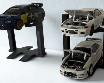 Affichage à l'échelle 1:64 Diorama de levage à 2 colonnes Matchbox Tomica Mini GT Inno 64