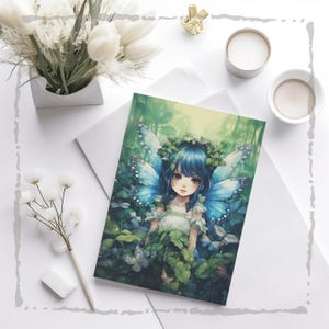 Fantasy Postkarte A6 - Matte Finish Sammelkarte Illustration Mini Poster für Postcrossing & Geschenke, Kunstdruck