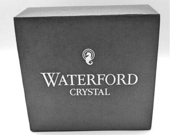 Waterford Crystal Small Shell Dish NIB Original Box Ireland Seahorse Sticker