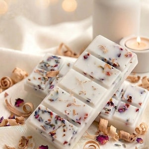 Cialde di cera profumate SNAP BAR | Cialde di cera fatte a mano | Cera di soia naturale | Profumo accogliente per la casa | Profumo di Grasse | Tavoletta frangibile