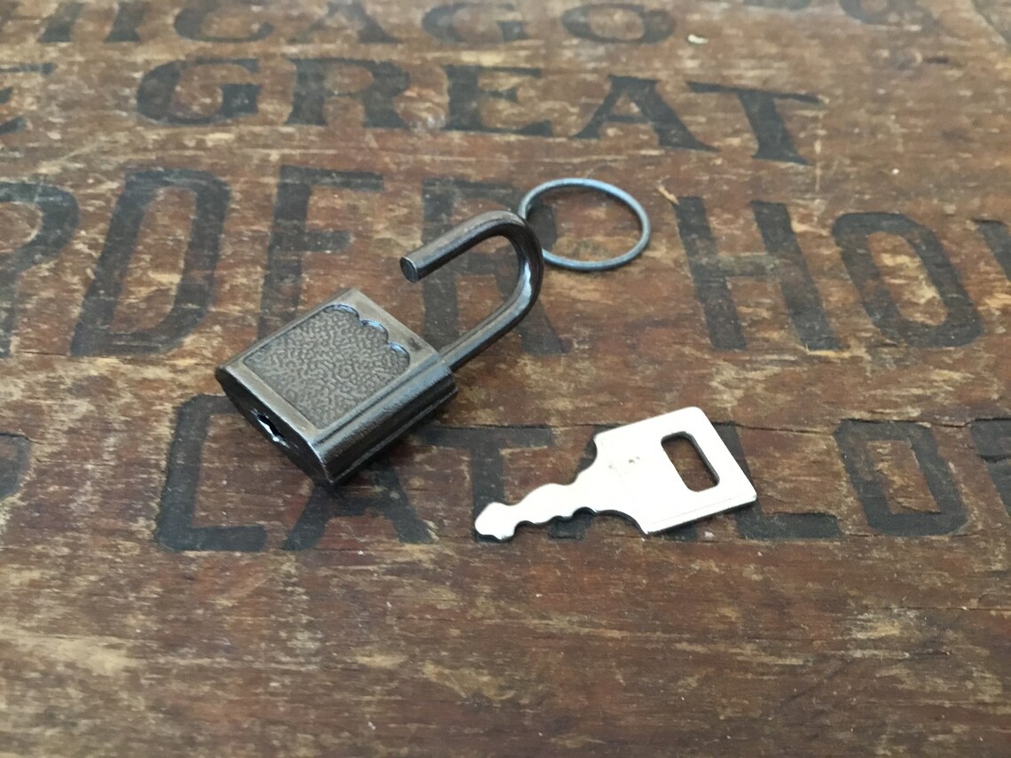 Luggage Lock and Key Small Padlock Treasure Box Lock and Key Etsy