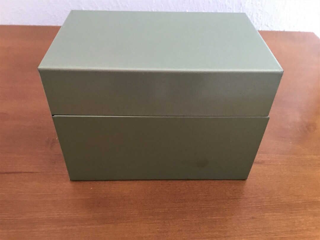 J Chein Metal Recipe Box Storage Box Etsy
