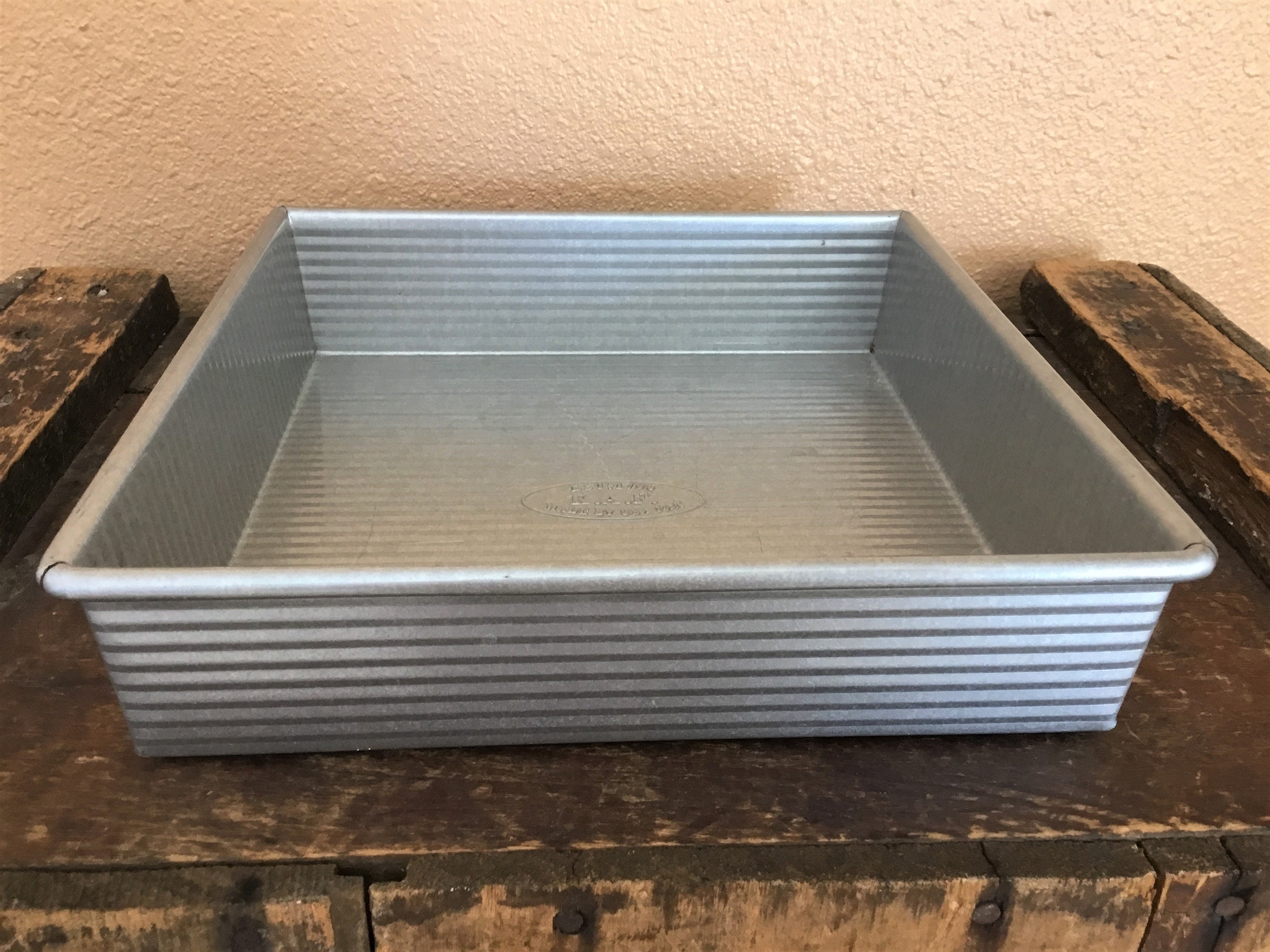 K A F Square Baking Pan Made in the USA Heavy Aluminized Steel Etsy