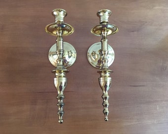 2 Brass Taper Wall Sconces Solid Brass Taper Sconces India Brass