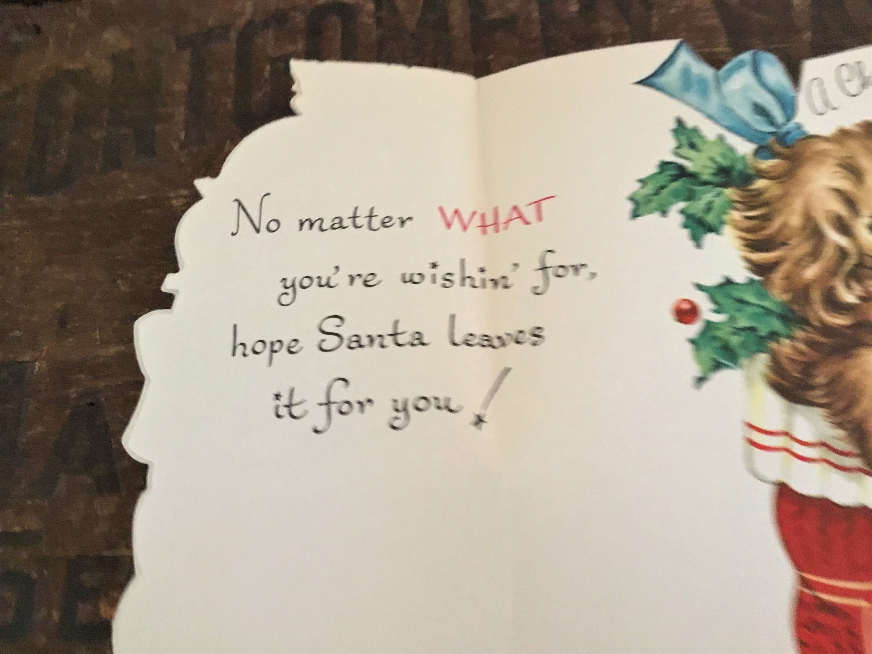 Navidad tarjeta cachorros en medias sin usar Vintage tarjeta | Etsy