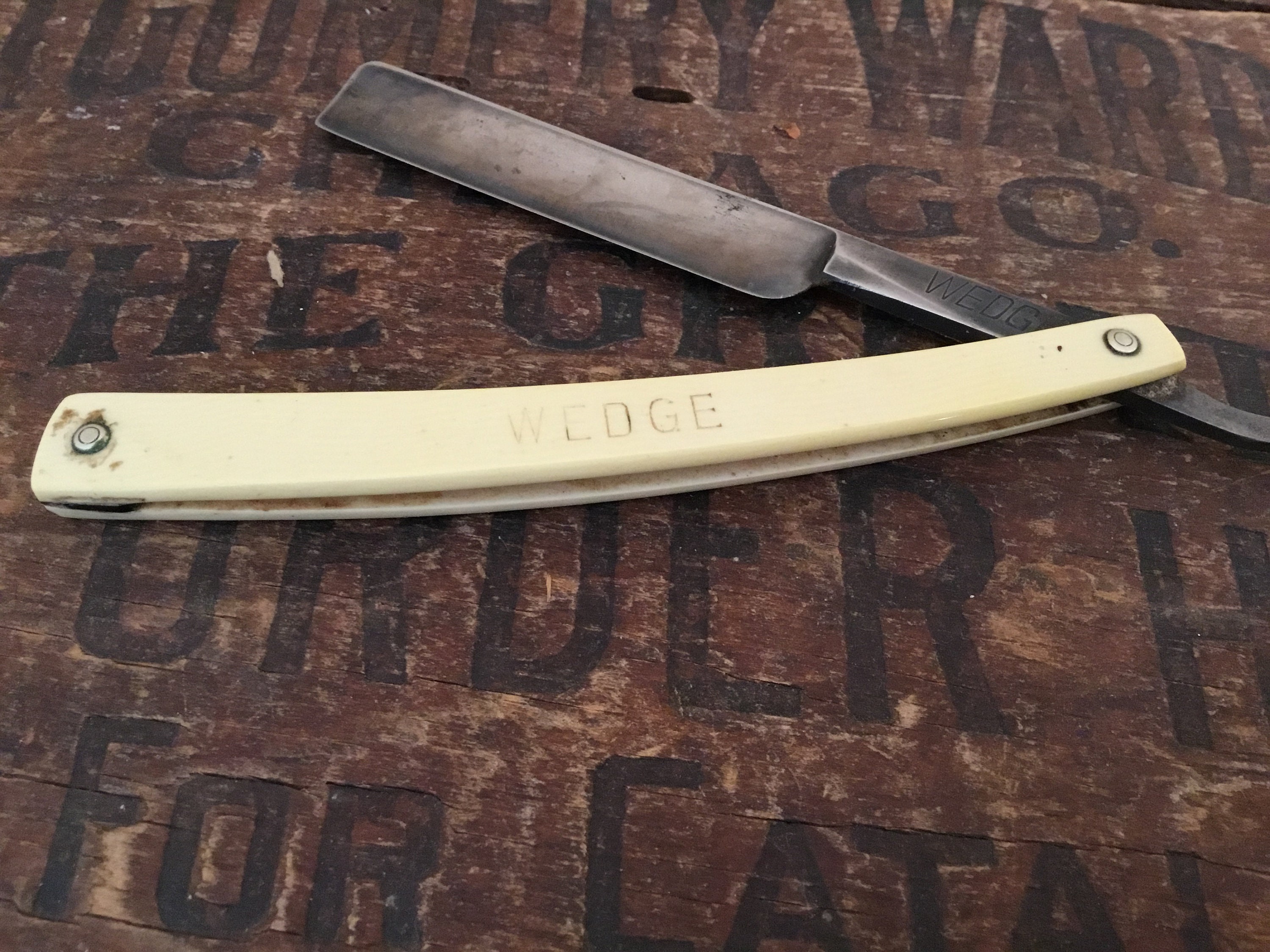 Wedge Straight Razor for sale Only 4 left at 75