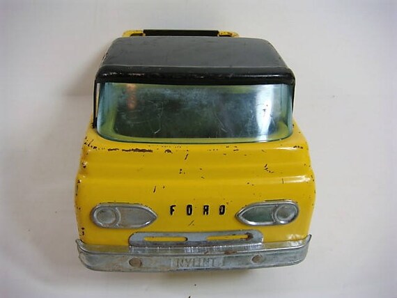 Ford Nylint Econoline Truck Yellow And Black Pressed Steel Truck Nylint Pressed Steel Truck