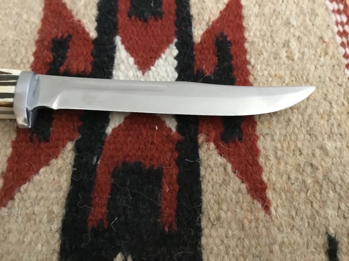 Queen Fixed Blade Hunting Knife Model 95 Q Steel Tang Mark 5 Etsy