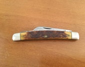 Queen Knife Half Congress Bone Handles 1932-1955 Queen Pocketknife