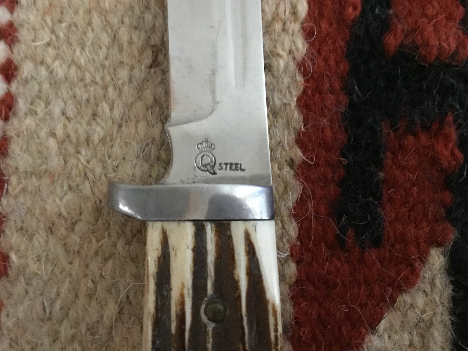 Queen Fixed Blade Hunting Knife Model 95 Q Steel Tang Mark 5 Etsy