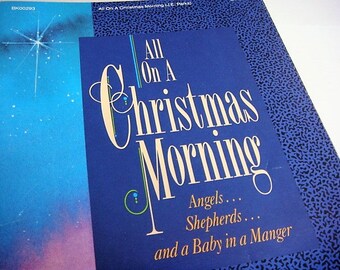 15 Copies All On A Christmas Morning Choir Christmas Musical by Joe E Parks