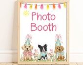 Photo Booth Sign, Puppy Party, Puppy Decorations, Dog Party, Dog Birthday, Puppy Party Decorations, Puppy Pawty, Party Sign, Instant, PAWB Il_170x135