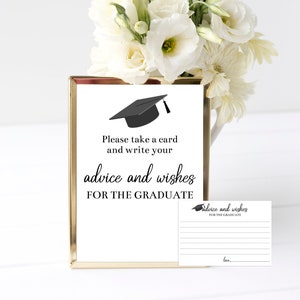 Carte et enseigne minimalistes à imprimer, décorations de fête de remise des diplômes, promotion 2024, fête de finissants, instantané