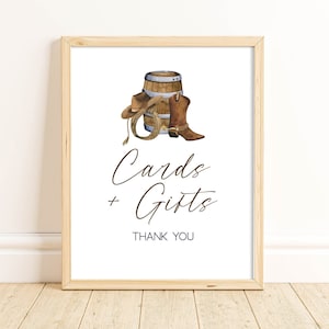 Cartes et cadeaux imprimables Cowboy | Décoration pour mon premier rodéo | Anniversaire de cow-boy | Fête de naissance des cow-boys | Tableau cadeau | Téléchargement instantané | FRBP