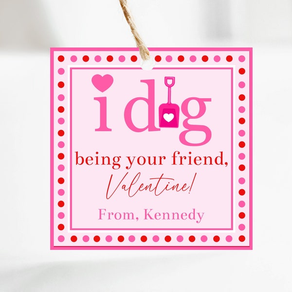 I Dig You Valentine Etsy